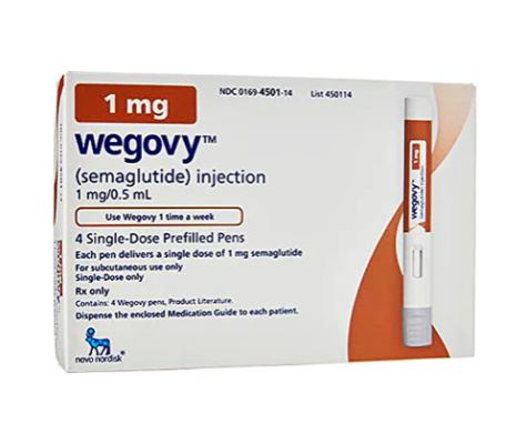 Wegovy Semaglutide Weight Loss Injection 1 mg/0.5 mL